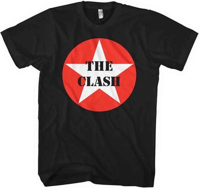 The Clash - Star Badge Heren T-shirt - XL - Zwart
