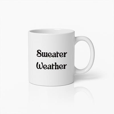 Gezellige Sweater Weather Koffiemok – Perfecte Herfst- en Wintercadeau