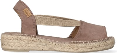Toni Pons Ella Dames Espadrilles Taupe |  Taupe | Suède | Maat 40