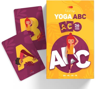 Full of Yoga - Yoga ABC Kaarten - Alfabet Leren - Educatief Speelgoed - Bewegingsspel Kinderen - 26 Yogahoudingen