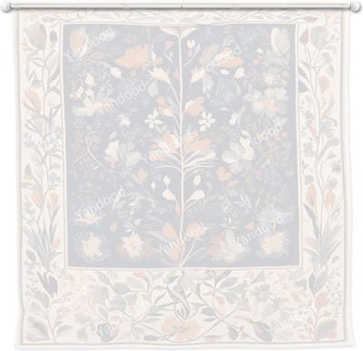 Telescopische staaf voor het ophangen van esthetische wandtapijten, kamerdecoratie, schaalbare muurophanging, bannerhanger, staaf, posterrail, posterframe, textielkunstwerk, posterhanger (43-162 cm/wit)