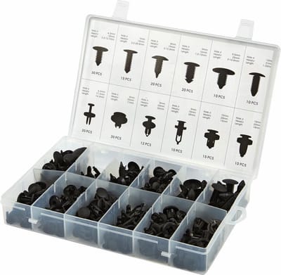 HBM 192-delige Assortiment Bekleding Clips voor Gereedschapswand