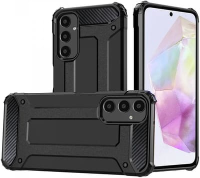Hoesje Geschikt voor Samsung Galaxy S25 | Shock Proof | Hybride Back Cover | Beschermhoes | Schokbestendig | Extra bescherming | Zwart