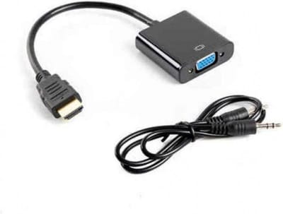 Lanberg Hdmi-A M Naar Vga F + Audio Adapterkabel Voor Converters