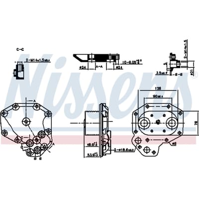 Motorradiateur NISSENS 91140