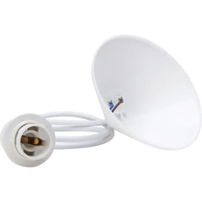 Kopp Snoerpendel E14 Met Kap 110mm Wit