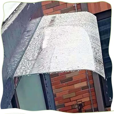 Regendak Deur - Luifel Buiten - Bescherming tegen Weer - Slagvast Polycarbonaat - 40x200 cm - Transparant