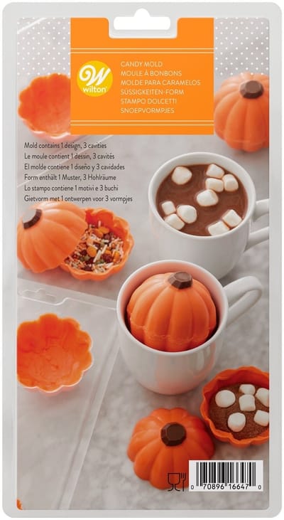 Wilton Candy Mold - Halloween Pompoen - Chocolade Mal - Bakvorm Chocolade