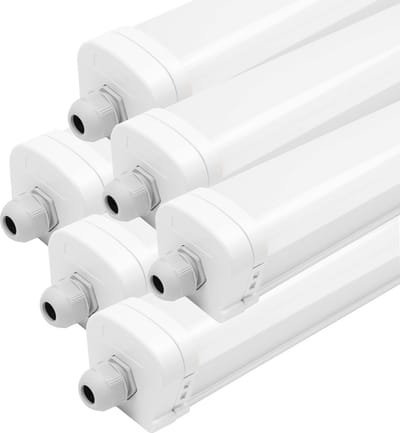 Ledvion - 6X LED TL Armatuur - 60CM - 20W - 4000K - IP65