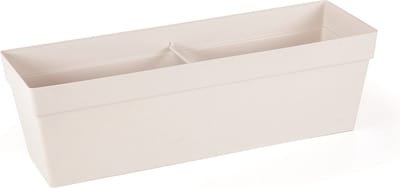 1+1 Elegante Mansion drainage Bloembak crème kruidenbak 52x17 cm plantenbak bloempotten Rechthoek