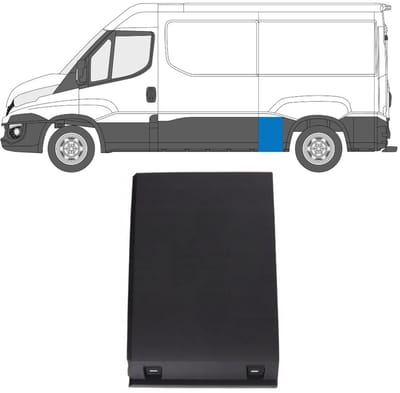 Zijlijst sierlijst achterspatbord voor Iveco Daily 2014-2019 / Links