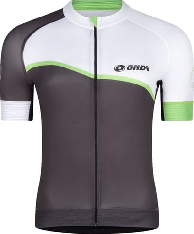 ONDA Fietsshirt korte mouw heren Grijs Groen Wit - Algarve 4 - S