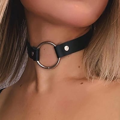 Gotische Kraag Voor Meisjes Leren Choker Ketting Goth Choker Punk Kettingen Dames Cosplay Sieraden brown