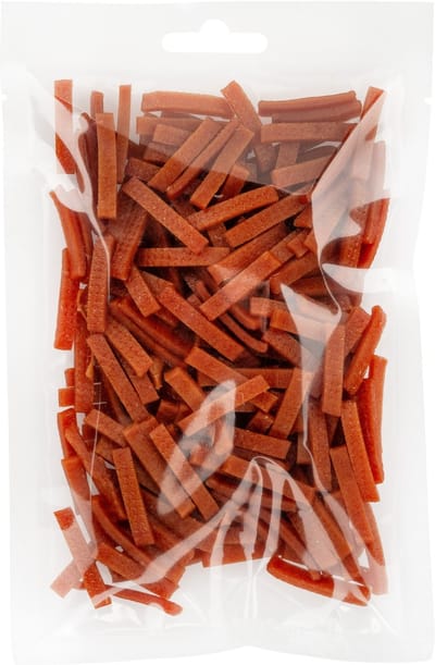 Pets Boutique Zachte Eendreepjes (100gr) - Kattensnoepjes - Malse Vleessnack – 92% Eend – Rijk aan IJzer & Proteïne
