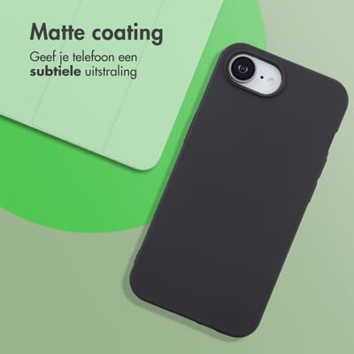 imoshion Hoesje - Geschikt voor Apple iPhone 17e / 16e - Color Backcover - Zwart