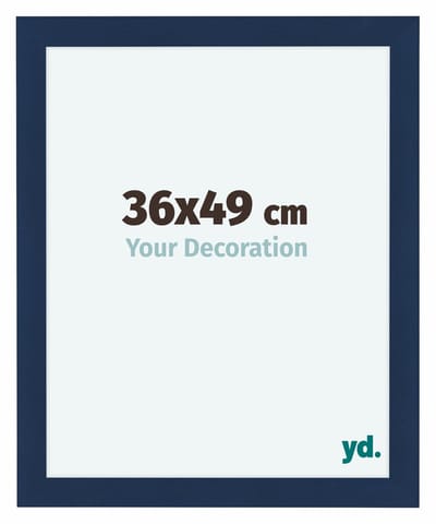 Your Decoration - Fotolijst 36x49 cm - MDF - Donkerblauw Geveegd - Como