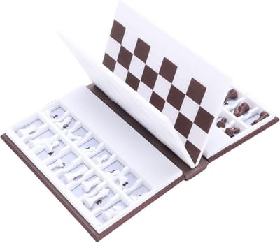 Magnetisch Schaakspel - Schaakboek Opvouwbaar - Reizen en Spelen - Boekvormig Ontwerp - 23 x 19 x 5 cm