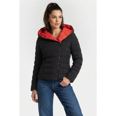 French Connection Iola Puffa Coat Black/red Taglia: XS | Giacche Outlet | Donna | Nero