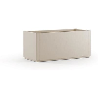 STEFANPLAST Bac a fleur/Jardiniere ETHICA rectangulaire 80 L - 80x36xh 35 cm - Craie