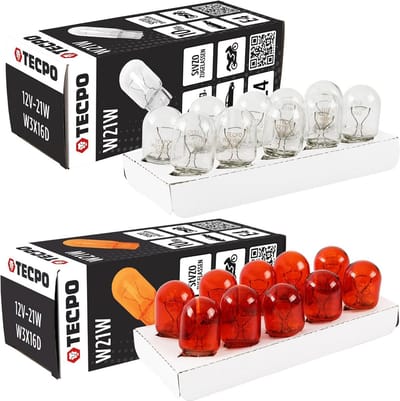 Set van 20 T20 W21W en WY21W 12V 21W Lampen voor Knipperlicht en Achteruitrijlicht