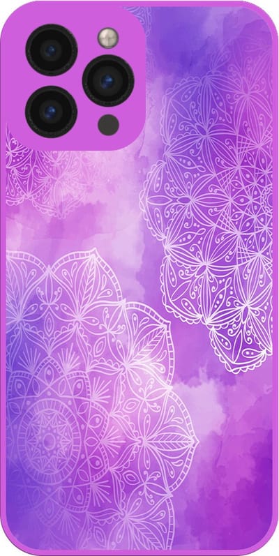 Smartphonica Telefoonhoesje Geschikt voor iPhone 11 Pro met paars mandala opdruk - TPU case purple mandala design - paars geschikt voor iPhone 11 Pro