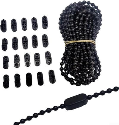 Rolgordijn Ketting - Ketting en Connector - Gordijnen Repareren - 10 Meter Lengte - 4 x 3 x 1 cm