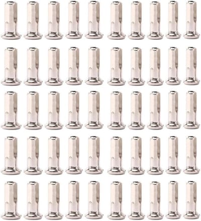 Fiets spaaknippels - Spaak dopjes - Fiets reparatie - Van sterk koper - 50 stuks - Zilver