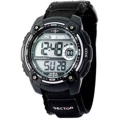 Sector STREET DIGITAL BLACK STRAP SILVER R3251172023