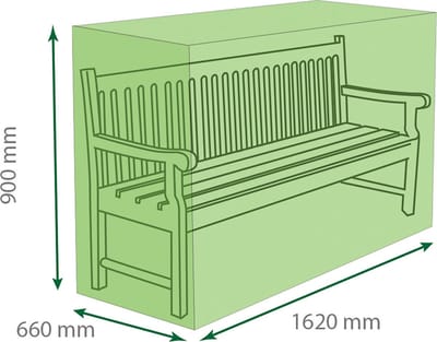 St. Helens Home & Garden - Beschermhoes 3 zits bankje - Water resistent - Groen