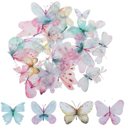 Dailygoods - Cosensi - Set van 40 3D Vlinderstickers voor Knutselen en Decoratie