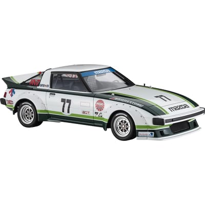 Hasegawa Modelbouwpakket Auto - 20661 Mazda Savanna RX-7 (SA22C) 1979 Portland Car No.77 Plastic - 1:24 - Modelbouw
