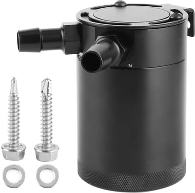 Dailygoods- Olie Catch Can 500ml Aluminium - 2-Port - Verbijsterd