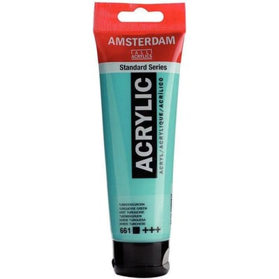 Amsterdam Standard Series Acrylverf Tube 120 ml Turkooisgroen 661