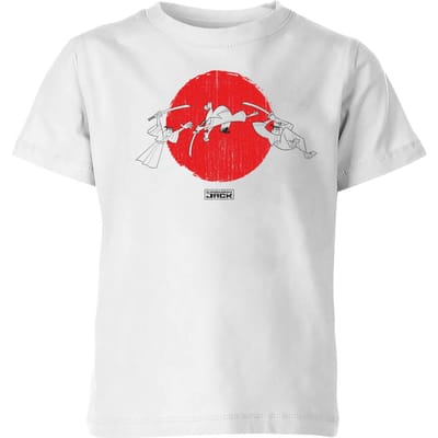 Samurai Jack Sunrise Kids' T-Shirt - White - 98/104 (3-4 jaar)