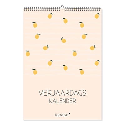 Verjaardagskalender volwassenen - verjaardagskalender kleur- verjaardagskalenders - kalender - wandkalender - wandkalenders - omlegkalender - maandkalender - A4 - Colour pop