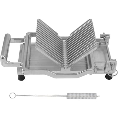 Handmatige Roestvrijstalen Kaassnijder Handheld Toast Brood Sandwich Snijder voor Thuis 10mm 10mm / 0.39in Dia gray