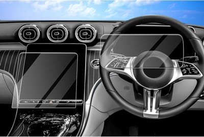 Compatibele Navigatie en Instrumentenpaneel Beschermfolie voor Mercedes-Benz C Class W206 en GLC X254 (2021-2025), Tempered Glass Screen Protector, Auto Accessoires