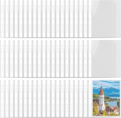 60 Transparante Plastic Enveloppen 21.5 x 17 cm voor Documenten, Foto's en Postkaarten - Waterdicht en Stofbestendig