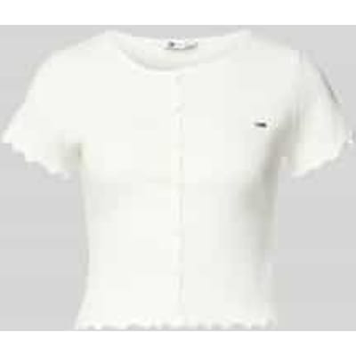Slim Fit T-shirt van katoenmix