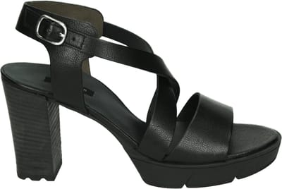 Paul Green - 7924 - Sandalen met hakDames Sandalen - Kleur: Zwart - Maat: 40.5
