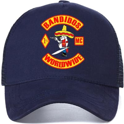 Bandidos motorclub mannen honkbalpet zomer mode mesh truckerpet verstelbare ademende snapback hoeden Adjustable