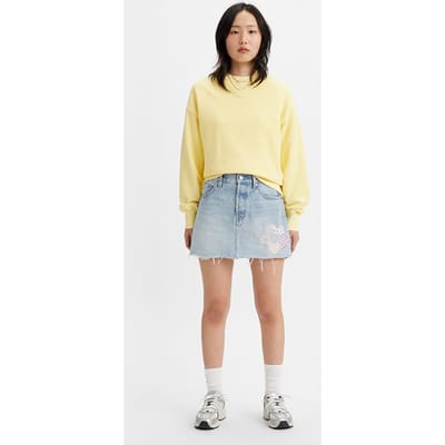 Levi's Icon Denim Skirt Blue Size: W24 | Denim Skirts Outlet | Dames | Blauw