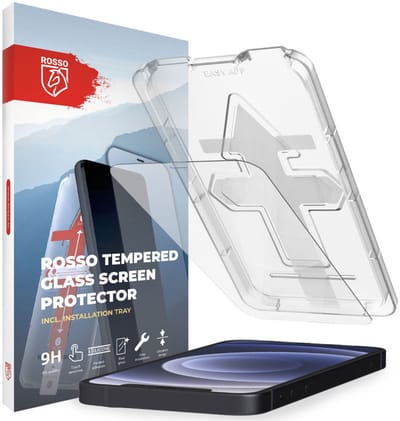 Rosso Screen Protector Geschikt voor Apple iPhone 12 / iPhone 12 Pro | Gehard Glas | Case Friendly | Met Installatietray | Eenvoudige montage