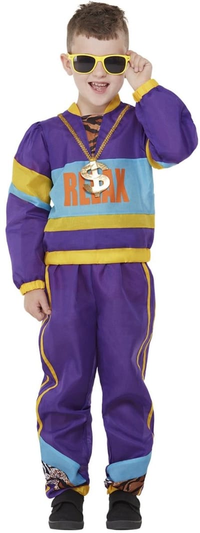 80s Relax Stoere Freestyle Rapper - Jongen