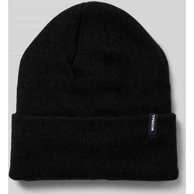 Beanie met labeldetail