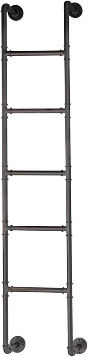Ontsnappingsladder - Noodladder Stapladder - Veilig Ontsnappen - Wandmontage - 71 inch - Zwart