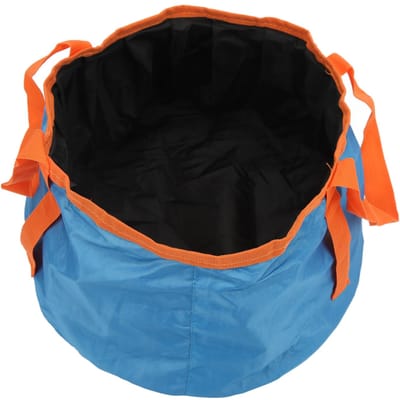 Opvouwbare ronde buitenwastafel, robuust, slijtvast, stevig en betrouwbaar, draagbaar voor reizen en kamperen, blauw blauw