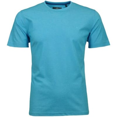 Ragman T-Shirt Softknit Round Neck Ibiza Blue / male