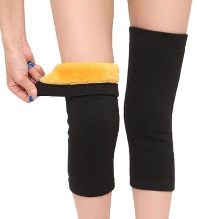Store_7 - Dikke Kniebeschermers - Ademende Kniebanden - Ideaal voor Fietsen en Skiën - Zwart XL - Comfortabel en Warm - Geschikt voor Uniseks