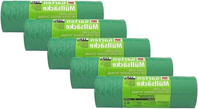 Afvalzakken - Vuilniszakken zakken - Tuinafval verwerken - Extra stabiel scheurvast - 50 stuks 130L - Groen